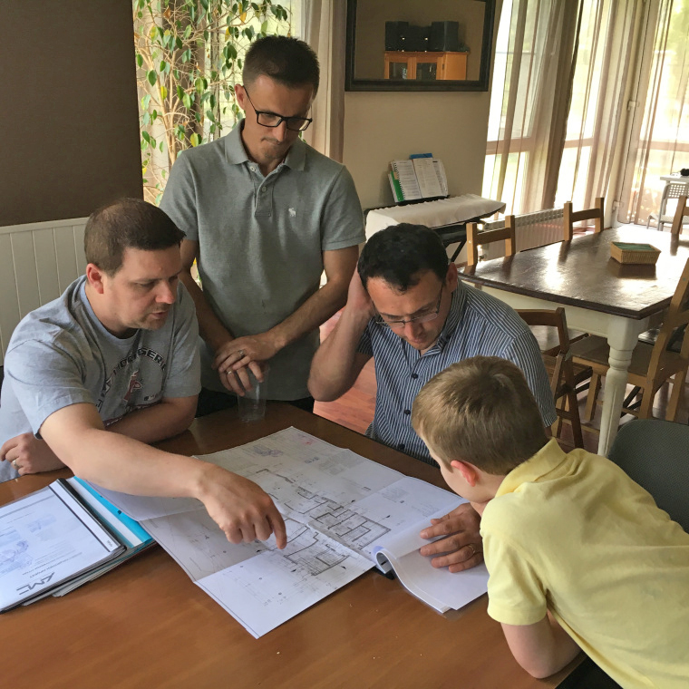 Kosovo team planning at Sofia church